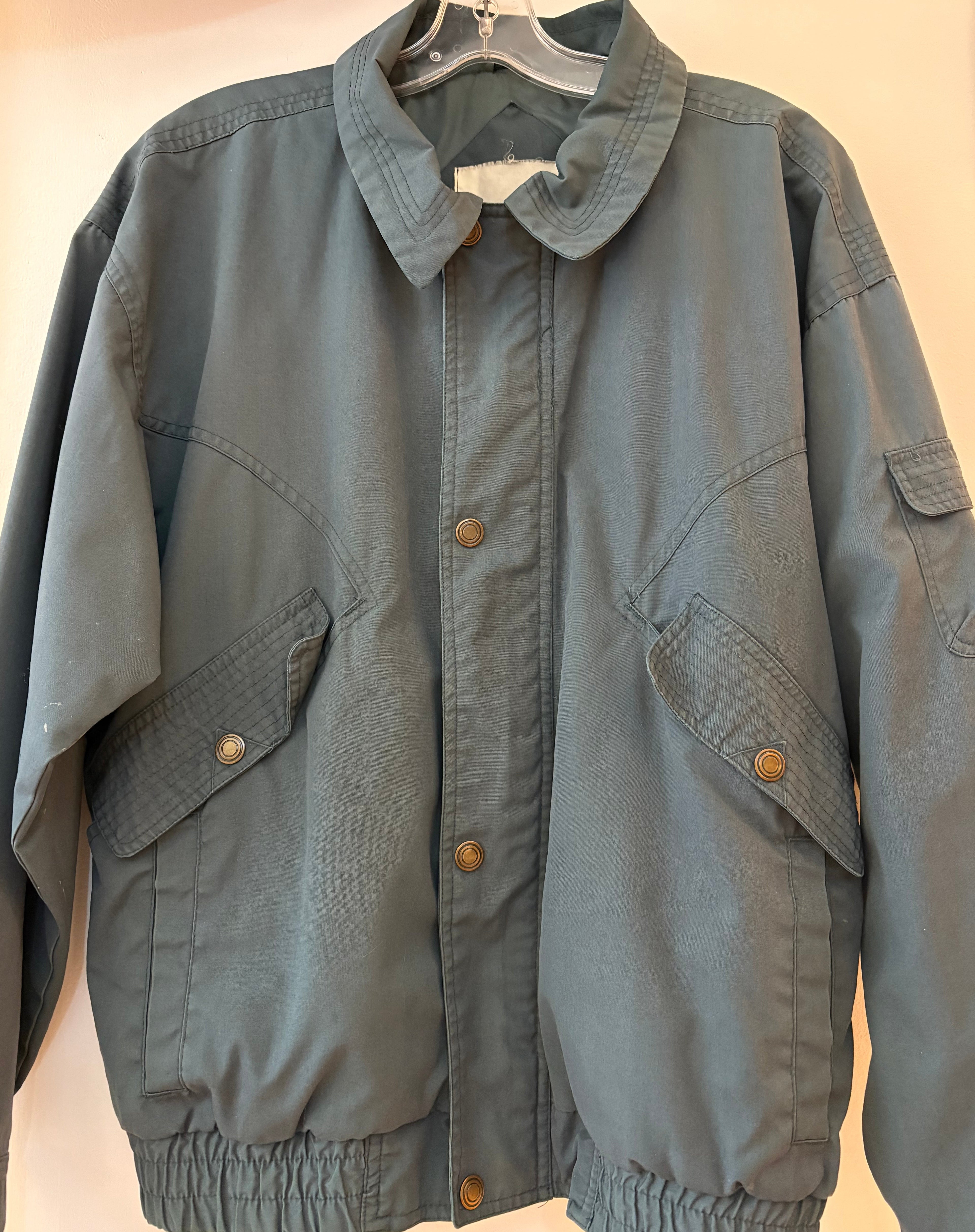 AS IS Vintage Windbreaker Bomber, Medium