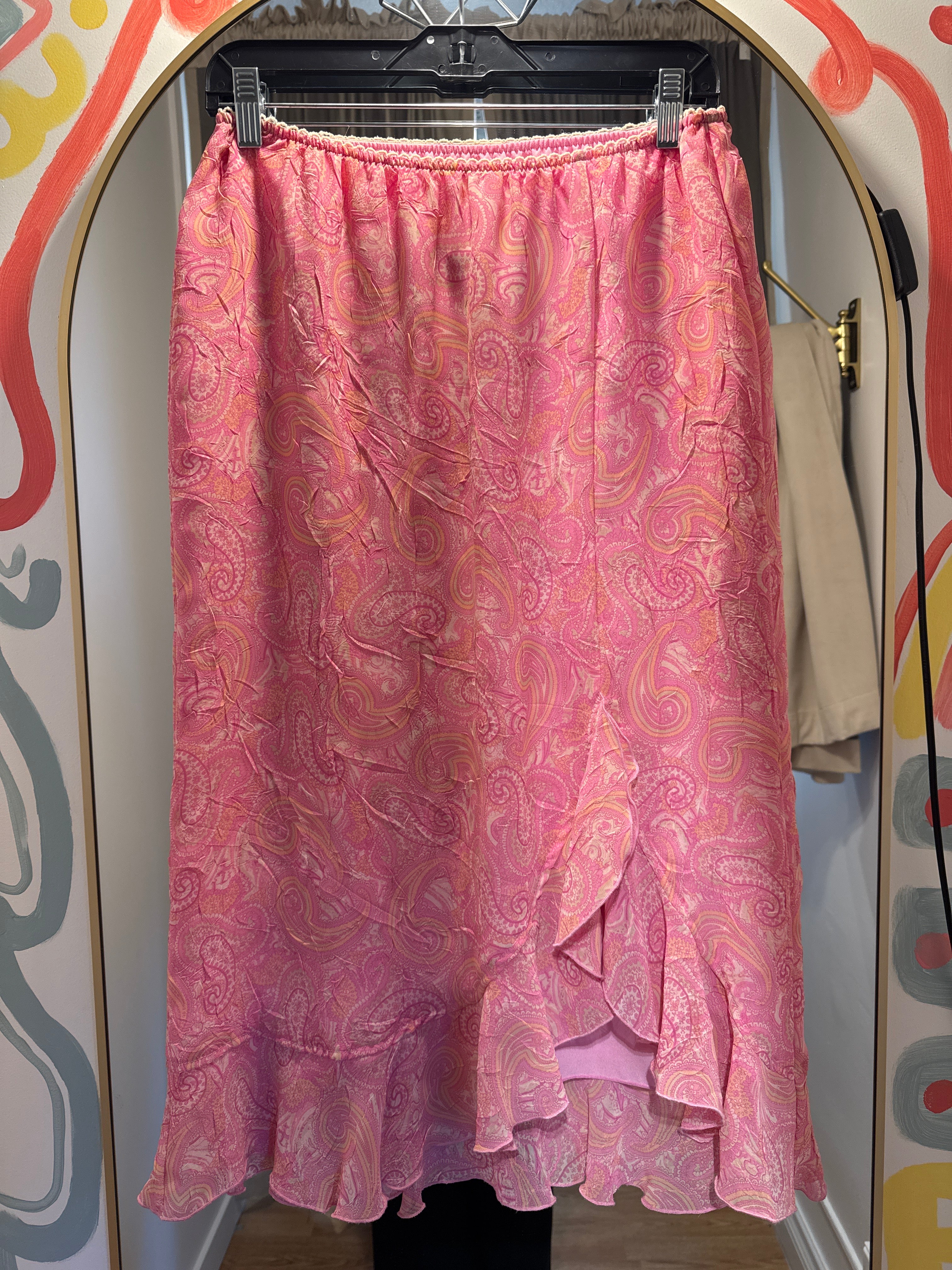 Worthington Vintage Y2K Paisley Skirt, 12P