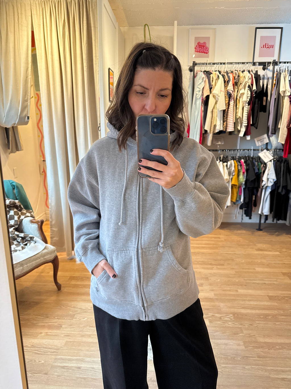 TNA Aritzia Zip Hoodie Sweatshirt, XS/Small