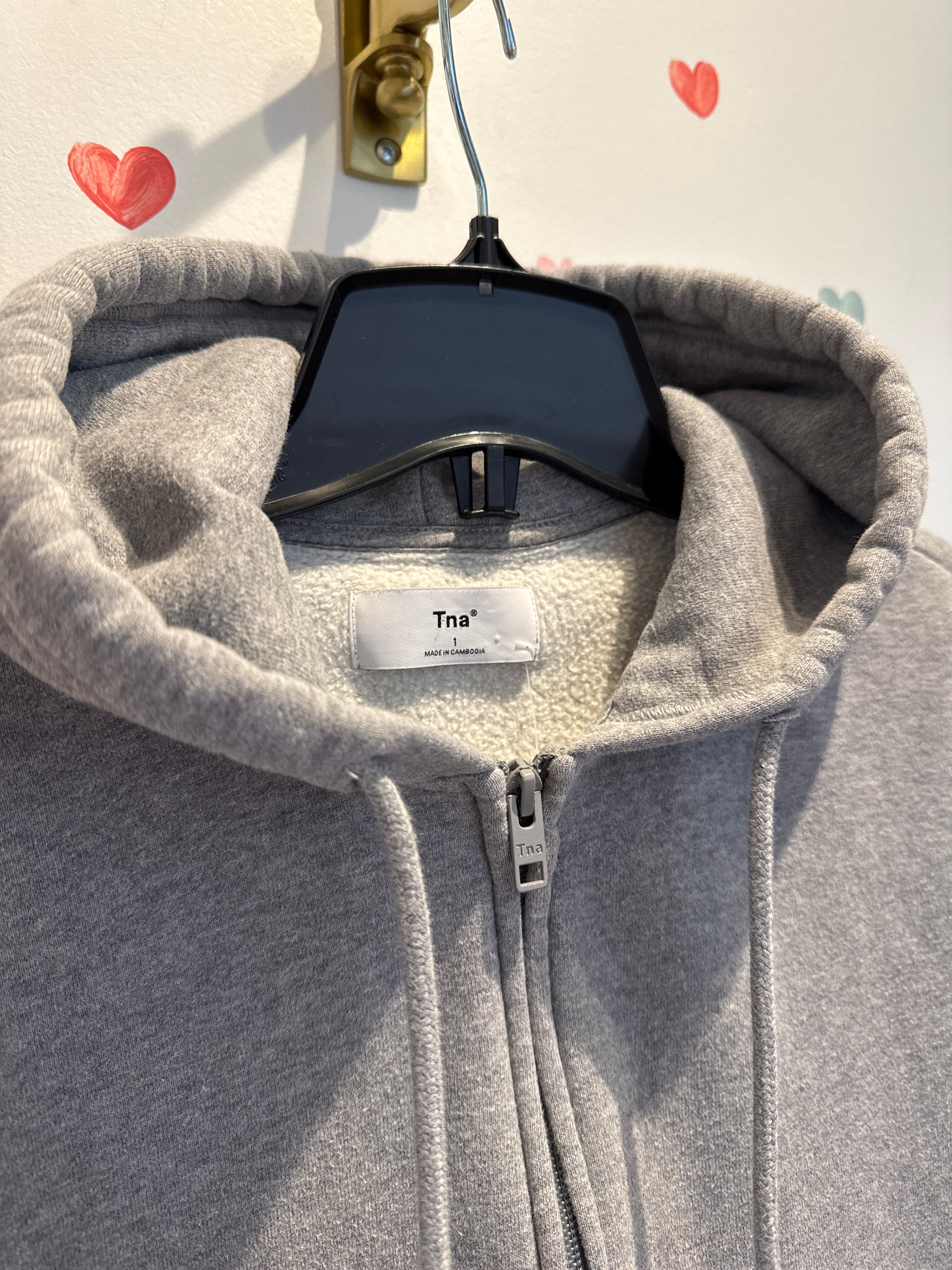 TNA Aritzia Zip Hoodie Sweatshirt, XS/Small