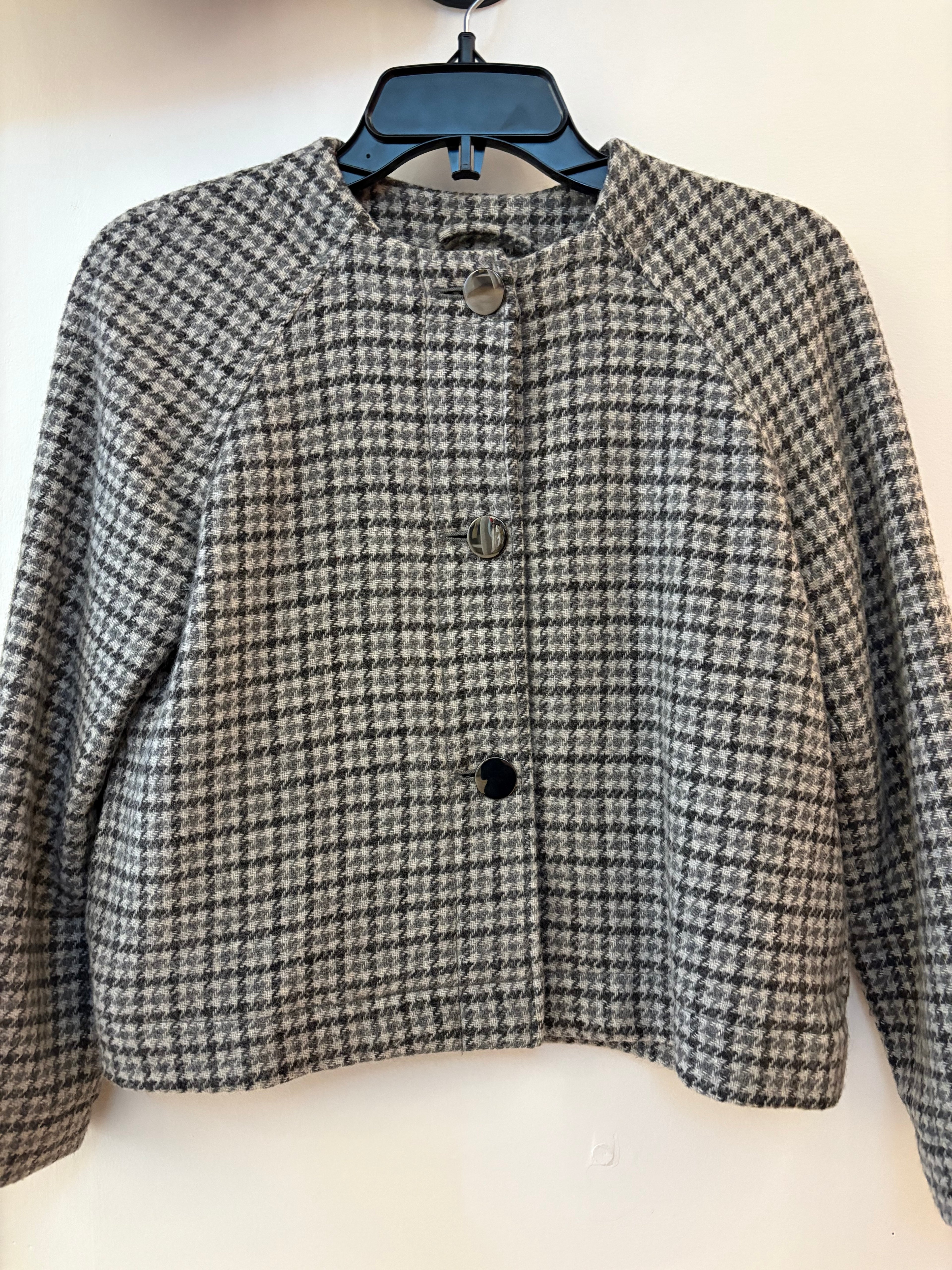 Wilfred Aritzia Houndstooth Cropped Jacket, XS