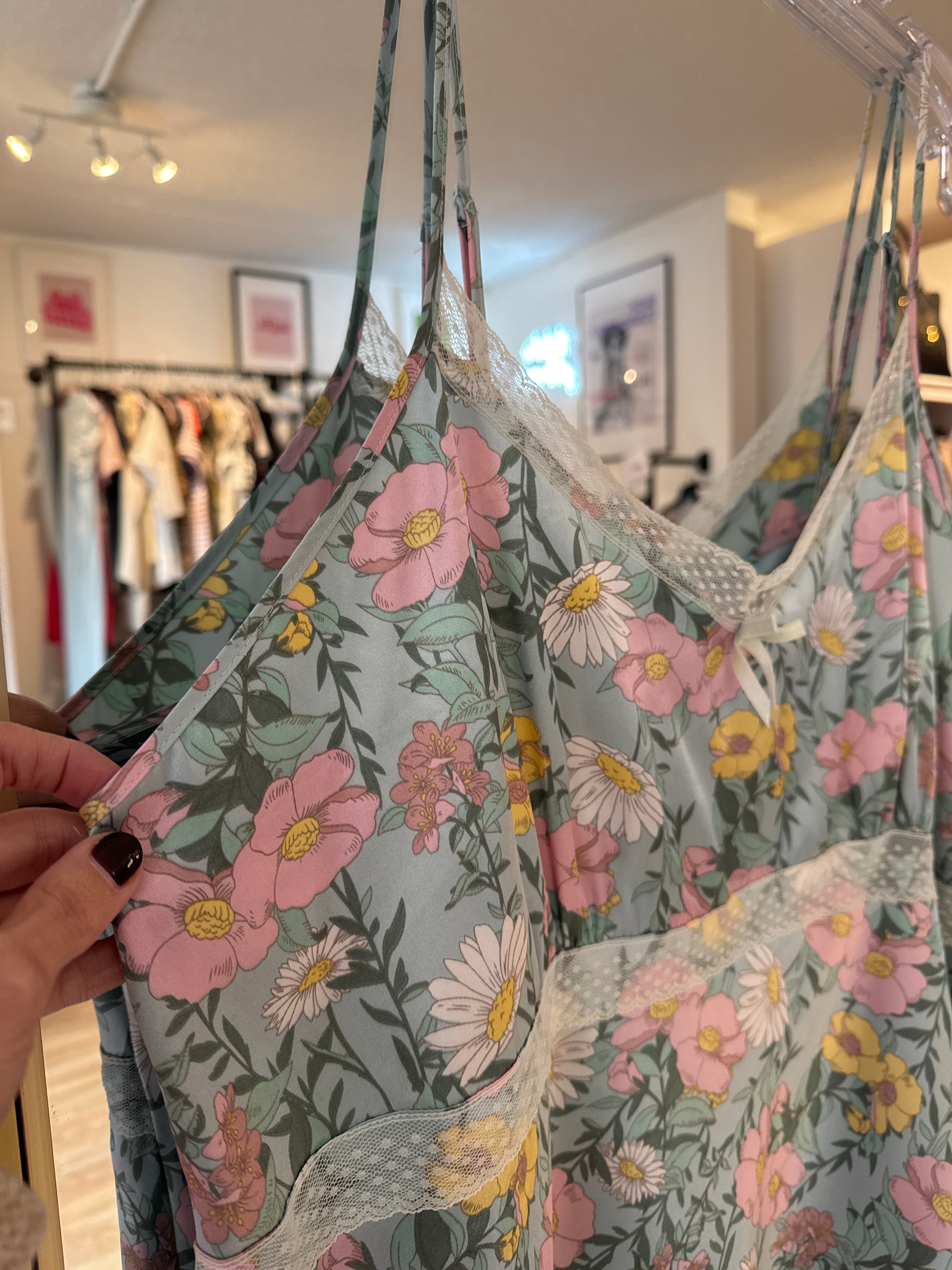 George Floral Lace Slip Dress, XXL