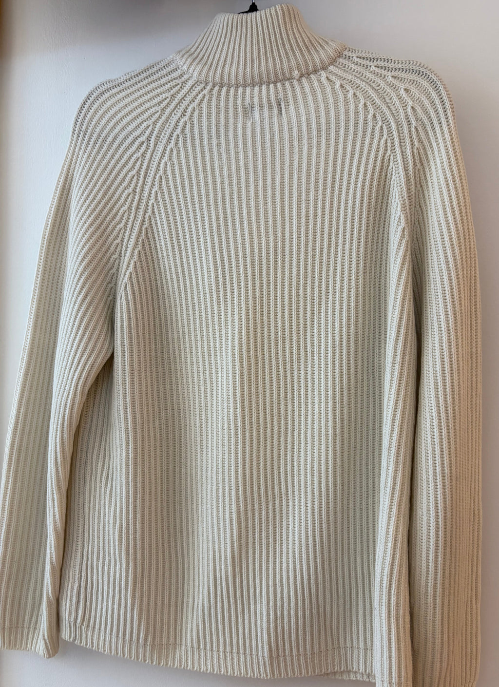 Denver Hayes Vintage Ribbed Half Zip Sweater, Large