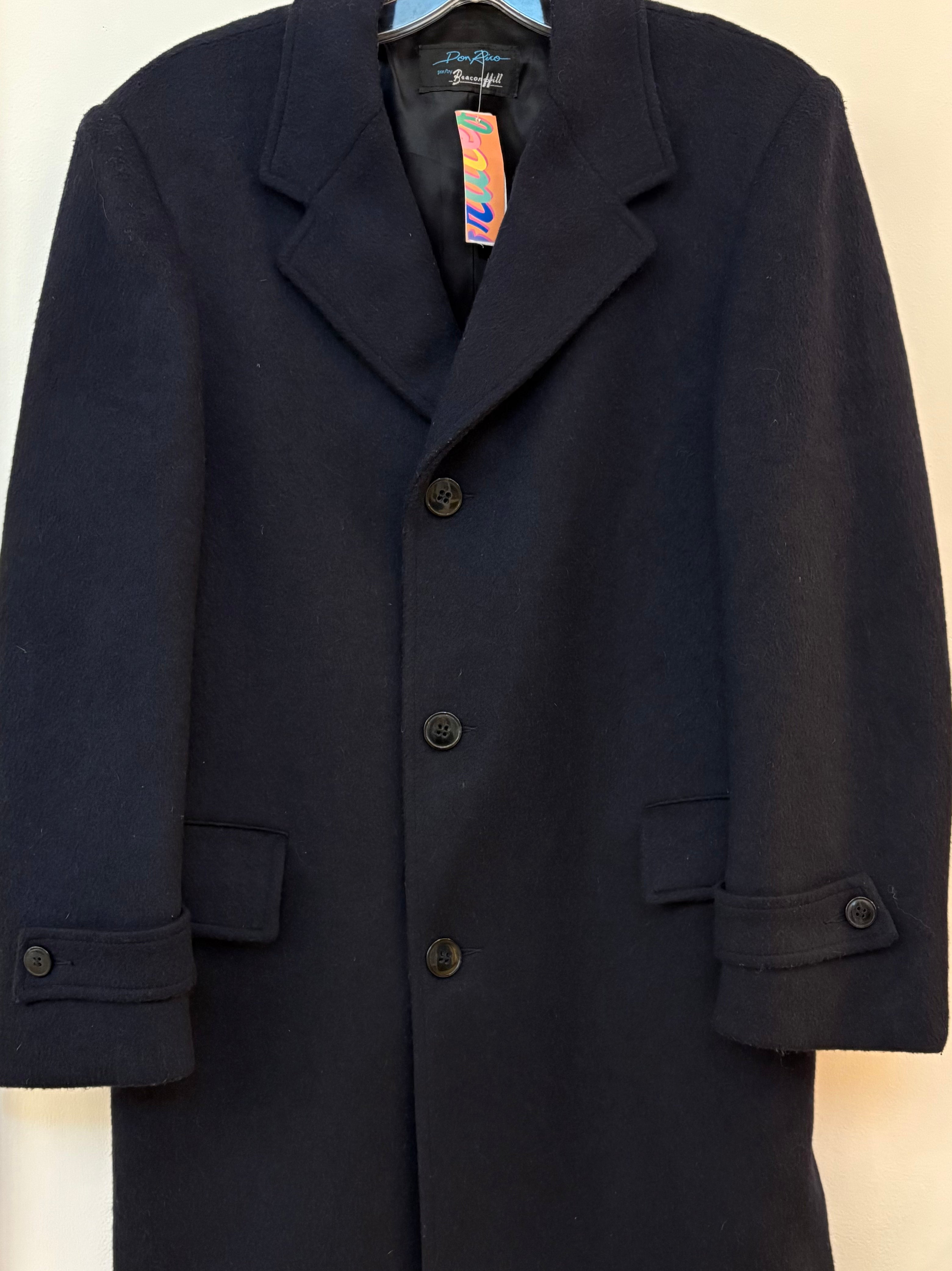 Vintage Wool Trench, Medium