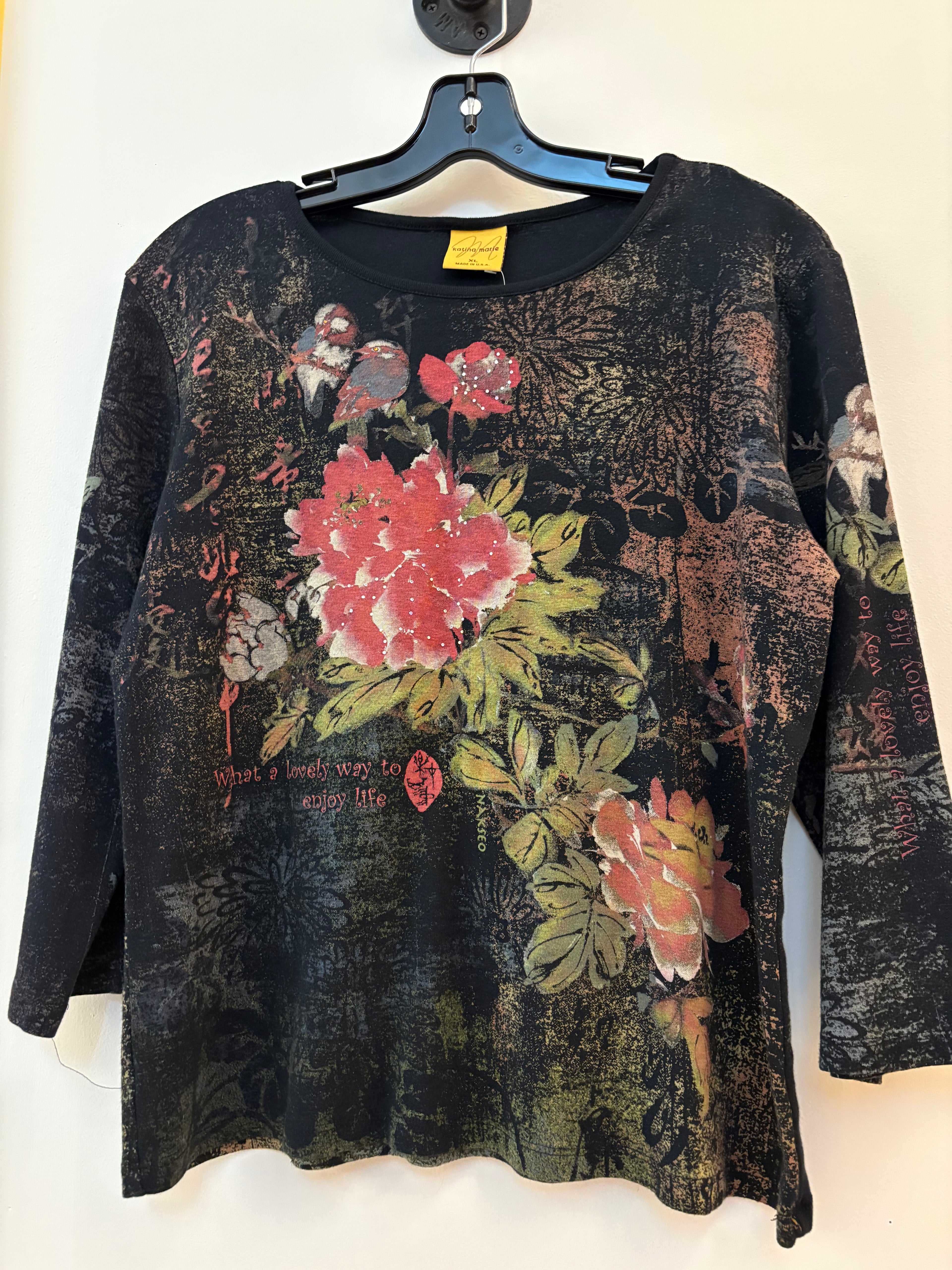 Vintage Embellished Y2K Tee, XLarge